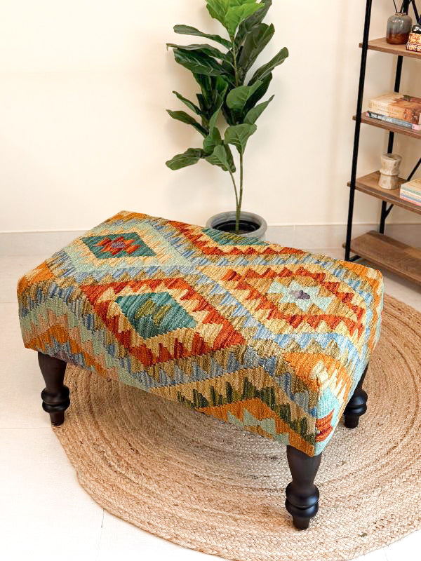 Amber Kilim Bench