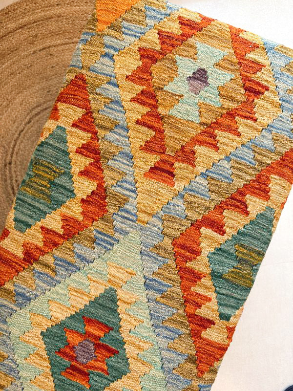 Amber Kilim Bench