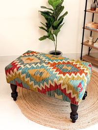 Chevron Kilim Bench