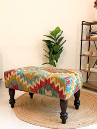 Chevron Kilim Bench