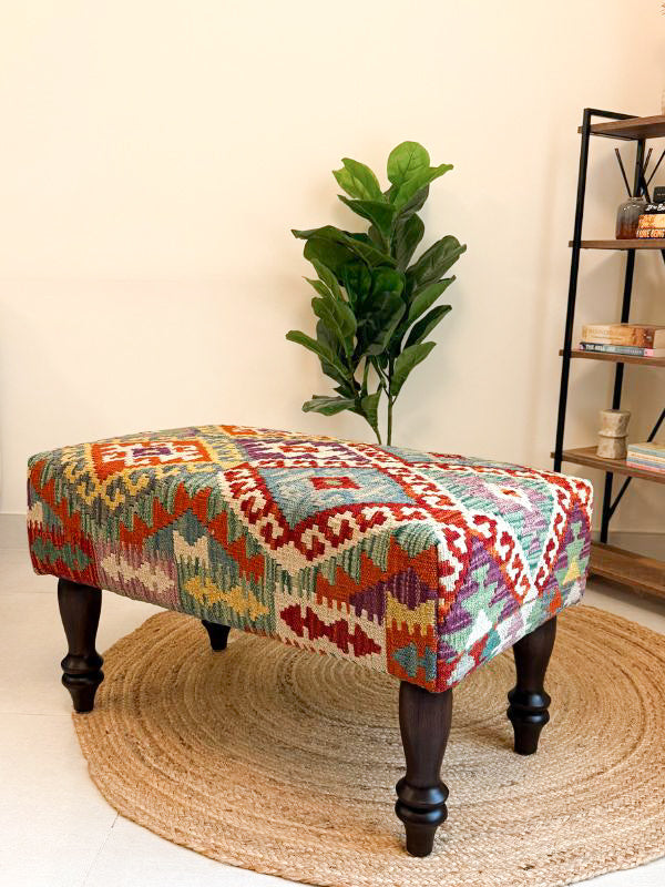 Ember Kilim Bench