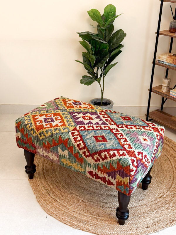 Ember Kilim Bench