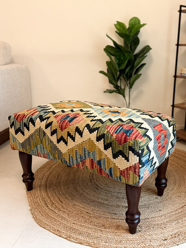 Fleur Kilim Bench