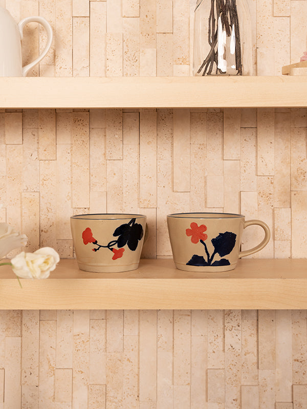 Ceramic coffee mug set