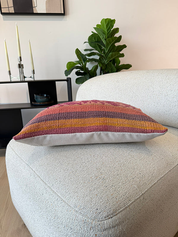 handmade cushion cover, artisanal  zippered cushion covers 