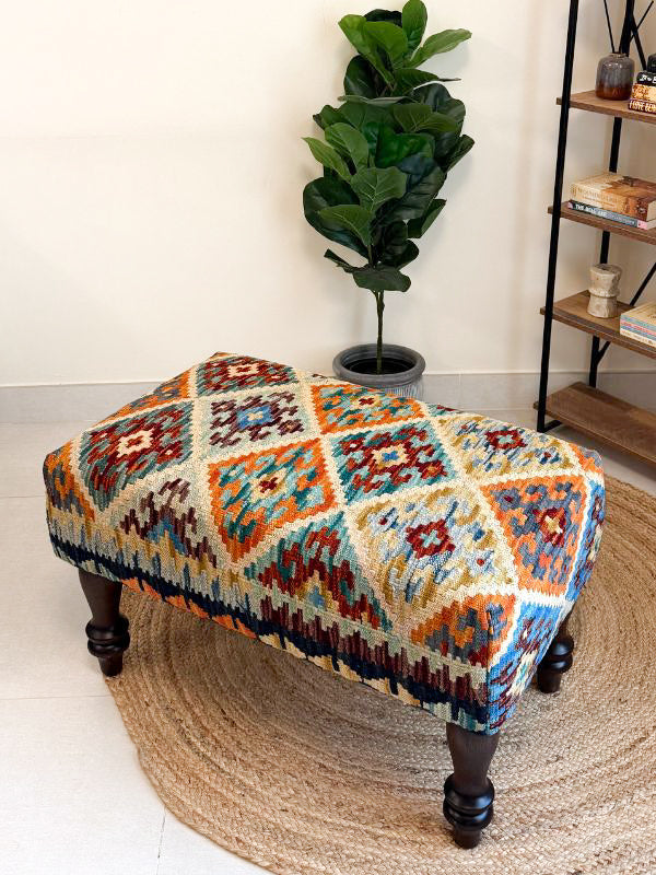 Jade Kilim Bench