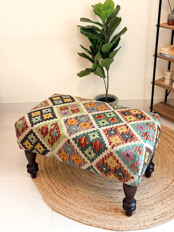 Mosaic Kilim Bench
