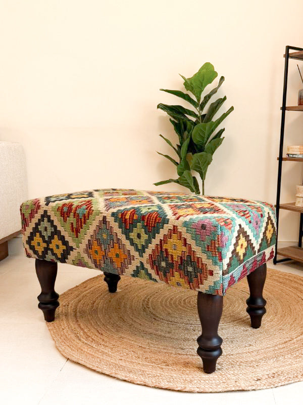 Mosaic Kilim Bench