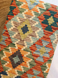 Handwoven Kilim bench. Ideal for styling interiors and home decor purpose.