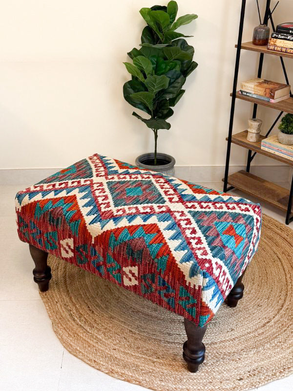 Rouge Kilim Bench