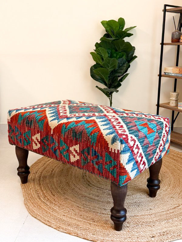Rouge Kilim Bench