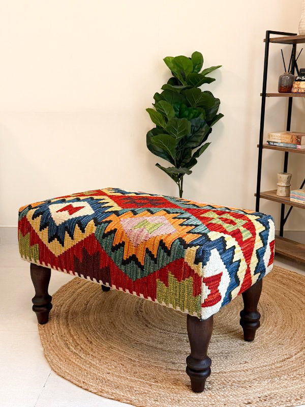 Ruby Kilim Bench