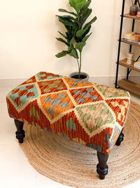 Saffron Kilim Bench