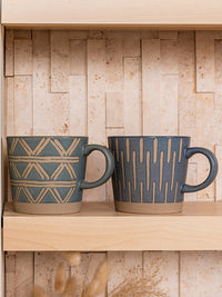 Ceramic coffee mug set
