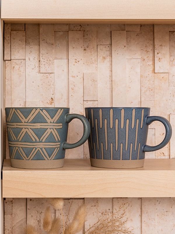 Ceramic coffee mug set