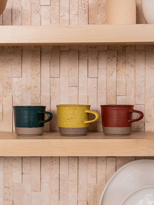 Ceramic coffee mug set