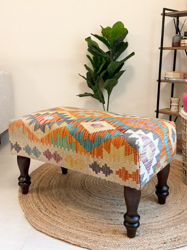 Zaari Kilim Bench